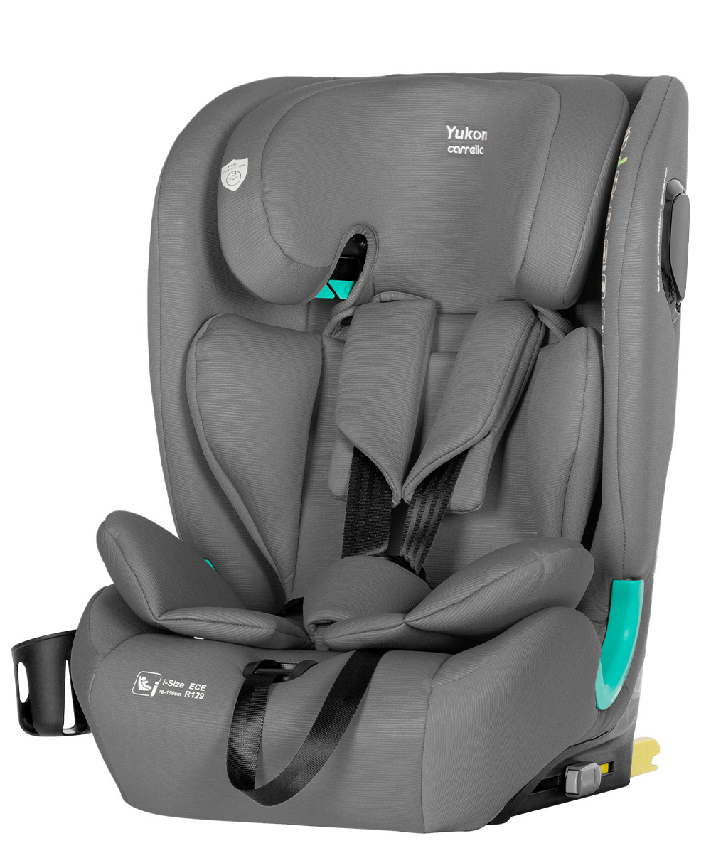 Автокрісло CARRELLO Yukon CRL-15808 Seashell Grey i-Size 76-150см ISOFIX з нахилом+підстаканник
