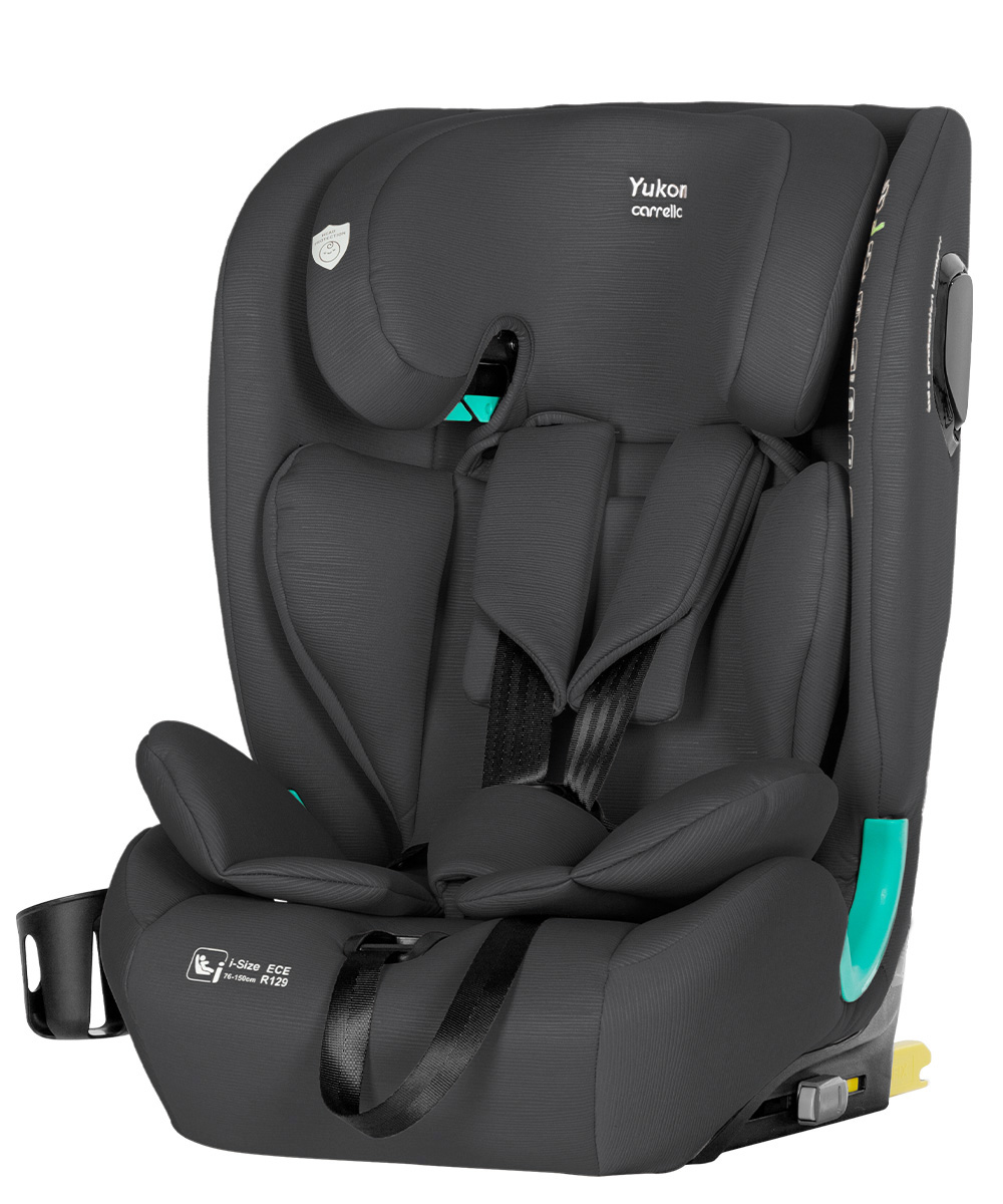 Автокрісло CARRELLO Yukon CRL-15808 Deepwater Grey i-Size 76-150см ISOFIX з нахилом + підстаканник