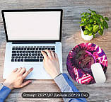 Круглий килимок для миші з дизайном аніме, діаметр 20 см, фото 3