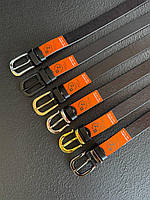 Стильний жіночий рмінь із натуральної шкіри, ширина 3 см, Чорний