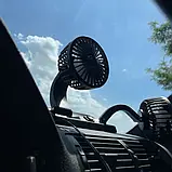 Подвійний автомобільний вентилятор від прикурювача 12 - 24 V  Xtrobb, фото 8