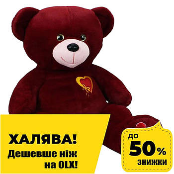 М'яка іграшка Тедді (60 см, плюш) 00383-5 Червоний Акція до 18.05