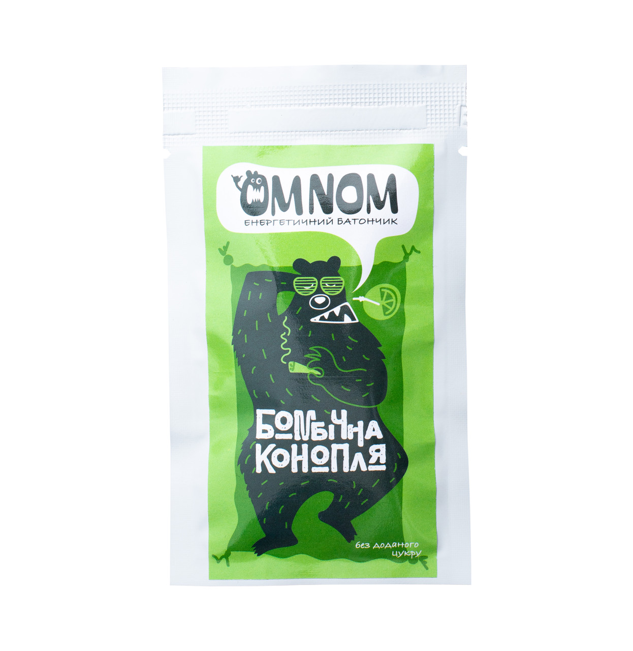 Батончик енергетичний OMNOM бомбічна конопля, фото 1