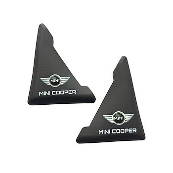 Куточки на двері автомобіля Mini cooper для захисту від сколів, трафаретний друк