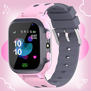 Розумний дитячий годинник Smart Watch Q16 з GPS-трекером, SIM-картою, SOS-кнопкою, камерою для дівчинки Рожевий
