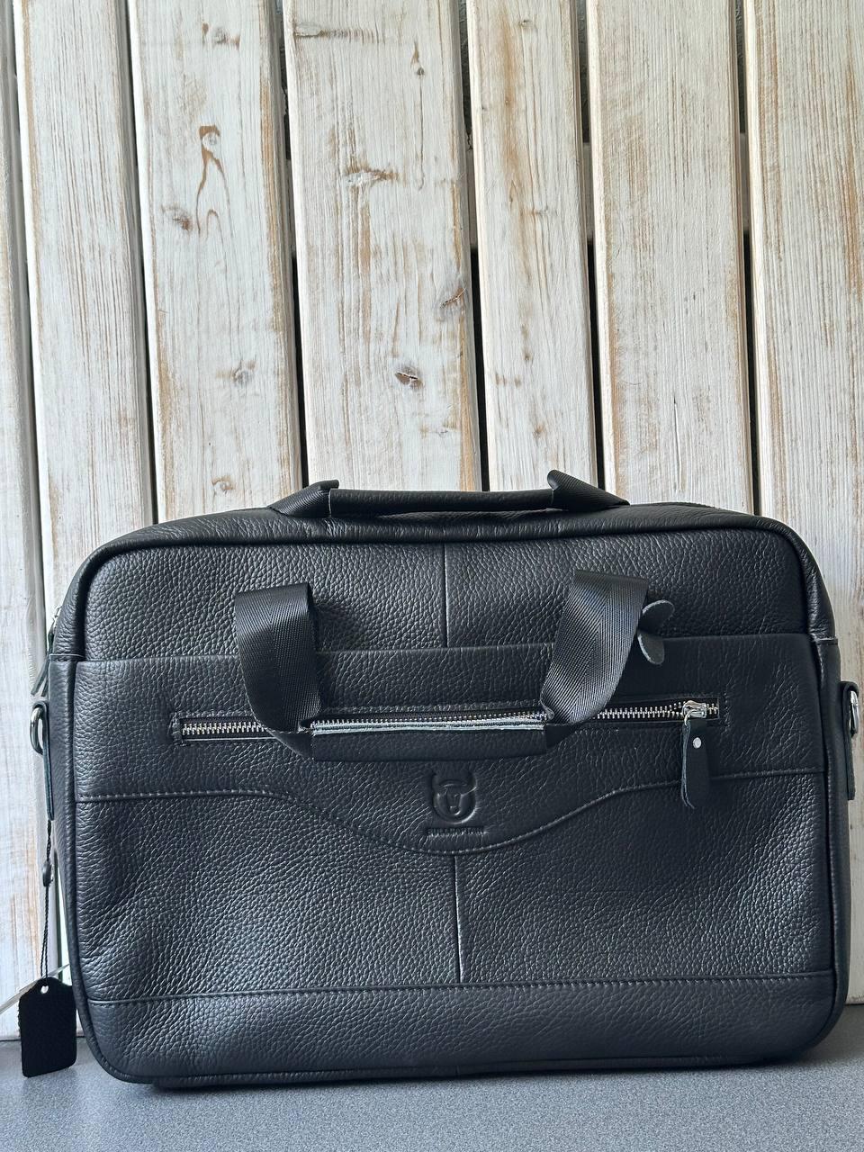 Сумка для ноутбука мужская кожаная, фото 1