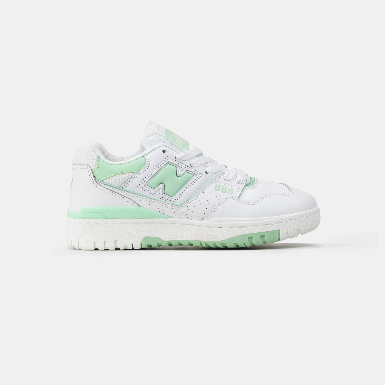 Жіночі Кросівки New Balance 550 White Green / Нью Баленс 550