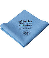 Серветка ПУРмікро Актив , 38 × 35 см, блакитна, Vileda Professional