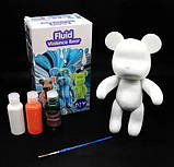Статуетка ведмедик зроби сам Fluid Bear DIY Bearbrick з фарбами 23 см, фото 5