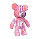Статуетка ведмедик зроби сам Fluid Bear DIY Bearbrick з фарбами 23 см, фото 6