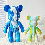 Статуетка ведмедик зроби сам Fluid Bear DIY Bearbrick з фарбами 23 см, фото 8