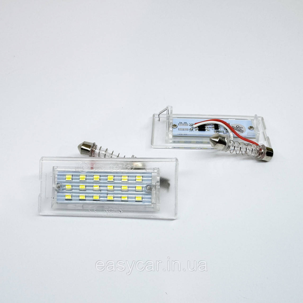 Штатна LED-підсвітка номерних знаків BMW Х3 Е83, Х5 Е53