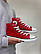 Високі червоні кеди жіночі Converse All Star — класична модель, текстиль, унісекс, фото 6