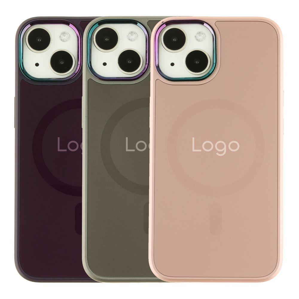 Чохол AG-Glass Chrome Camera with Magsafe для iPhone 14, фото 1