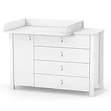 Комод + широкий сповивальний блок з ДСП і дерева Монако 1200 Верес