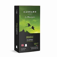 Кава в капсулах Carraro Single Origin Brasile Nespresso 10 шт Бразилія неспрессо