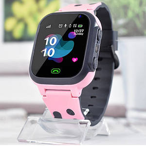 Дитячий смарт годинник Smart Watch Q16 з GPS, SOS, SIM, камерою, ліхтариком, чатом, додатком, Рожевий