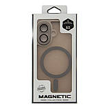 Чехол TPU+PC Magnetic Matte Camera Lens with Magsafe для iPhone 16, фото 6
