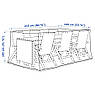 Чохол на меблі IKEA TOSTERÖ 215x135 см Чорний 802.923.25, фото 6