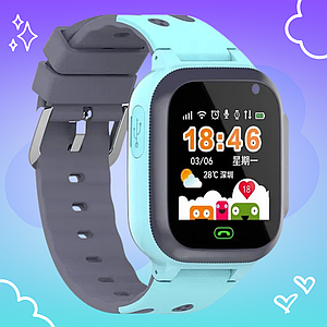 Розумний дитячий годинник Smart Watch Q16 з GPS-трекером, SIM-картою, SOS-кнопкою, камерою для хлопчика Синій