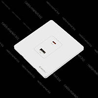 Розетка USB A + type-C 5В 3А