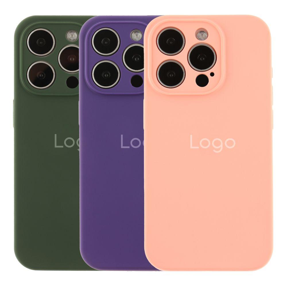 Чохол Silicone Case Full Size with Frame для iPhone 15 Pro Max, фото 1