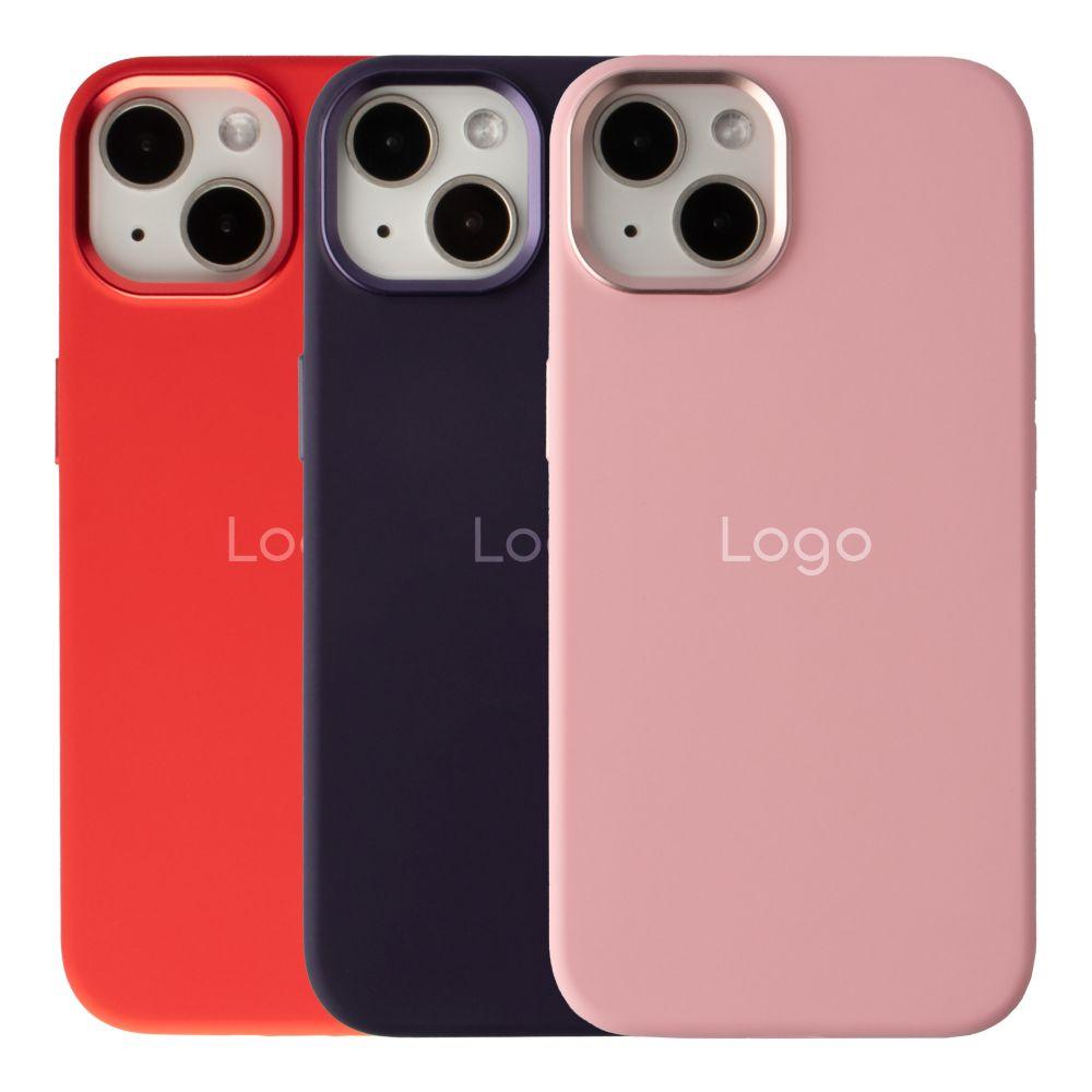 Чохол Silicone Case Metal Buttons (AA) для iPhone 13, фото 1