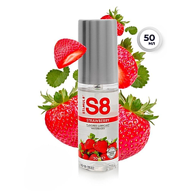Гель смазка оральный лубрикант  Stimul8 Flavored Lube Strawberry 50 мл Германия