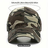 Бейсболка з принтом камуфляж, фото 2