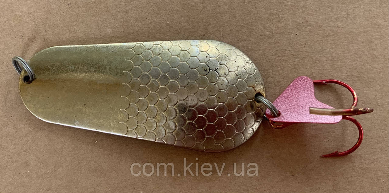 Блешня коливальна Pike Spinnex 40 г / 80 мм золото, фото 1