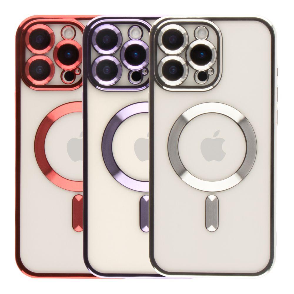 Чохол TPU Metallic Full Camera with Magsafe для iPhone 16 Pro Max, фото 1