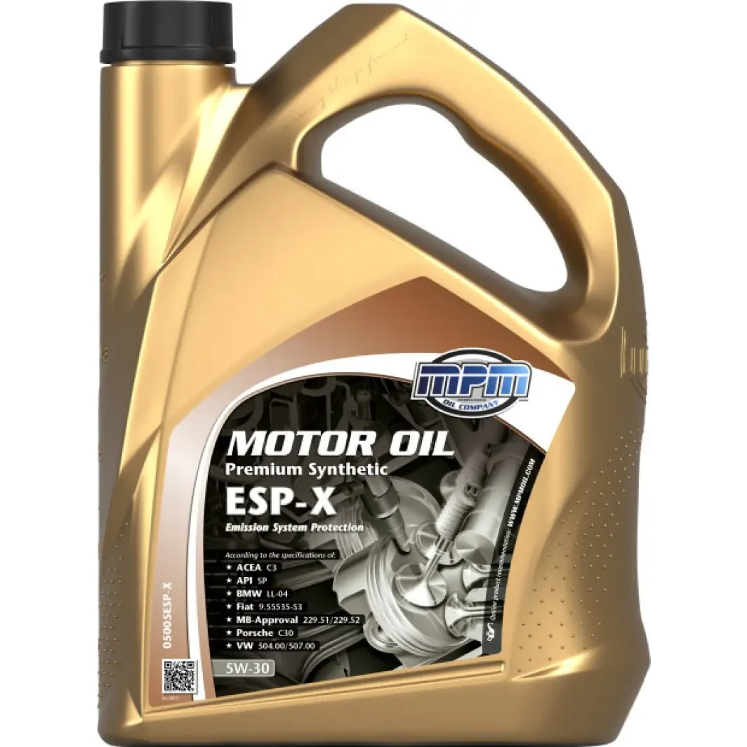 Моторне мастило MPM Premium Synthetic ESP-X 5W-30 5 л.