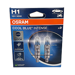 Галогенні лампи OSRAM COOL BLUE H1 12V 55W ОРИГІНАЛ