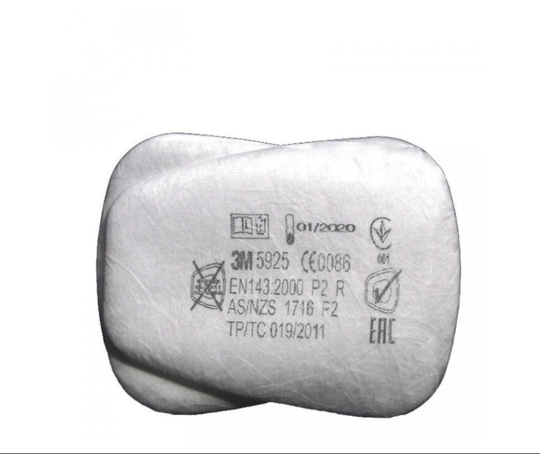 Змінний пиловий фільтр для респіратора 3M 6000 / 7500, 5N11 NIOSH N95, P2 S-BR