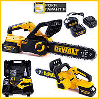 Аккумуляторная цепная бесщеточная пила DeWalt DCM565N (48V,6Ah) АКБ пила Девольт для дачи шина 30см mm