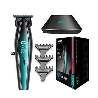 Професійний тример для стрижки та окантовки VGR Professional Green (V-992-GN), фото 2