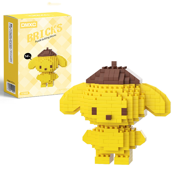 Конструктор BRICKS "Мультгерої" Hello Kitty Помпомпурін, 3D конструктор 100 мм