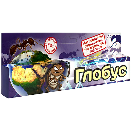 Інсектицид Глобус шприц-гель від тарганів і мурах 30 г, 65 штук в ящику, фото 1