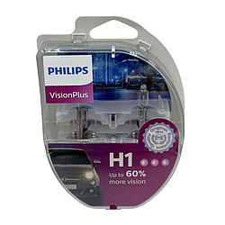 Галогенні лампи PHILIPS Vision Plus+60% H1