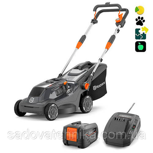 Газонокосарка Husqvarna Aspire LC34-P4A KIT (АКБ+ЗП), фото 1