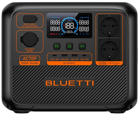 Зарядна станція Bluetti AC70P 1000W