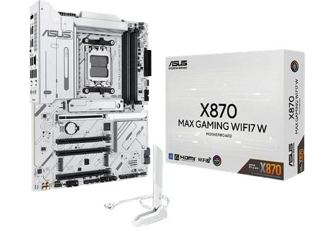 Материнcька плата ASUS X870 MAX GAMING WIFI7 White Socket AM5, фото 1