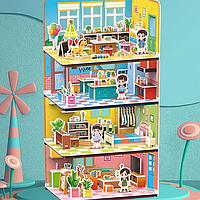 3d пазли для дітей збери кімнату, набір для оформлення 4-х кімнат