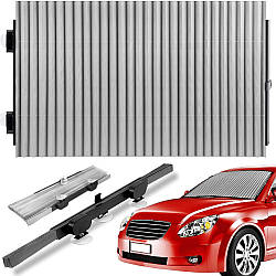 Шторка сонцезахисна на лобове скло, 155х70 см / Висувна штора на присосках в авто / Відбивач в машину