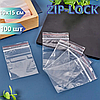 Zip-lock, пакети із струнним замком зіп-лок 100x150 мм 100 шт, пакети із замком-застібкою zip-lock, грипери, фото 2