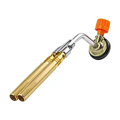 Різак із подвійним соплом на цанговий балон до 1700 °C, регулювання полум'я