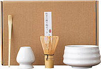 Набір аксесуарів для приготування матчі чаю (4 предмети) White