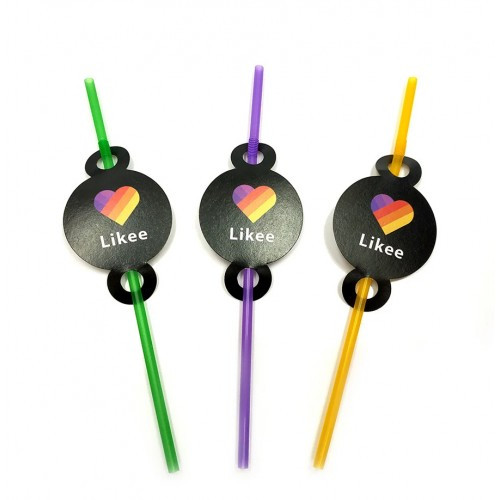 Трубочки для напоїв із гофрою "Лайк", 8 шт, фото 1