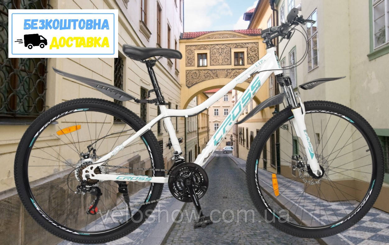 Гірський сталевий 27.5 EOS Cross велосипед дамський, для дівчинки Titan