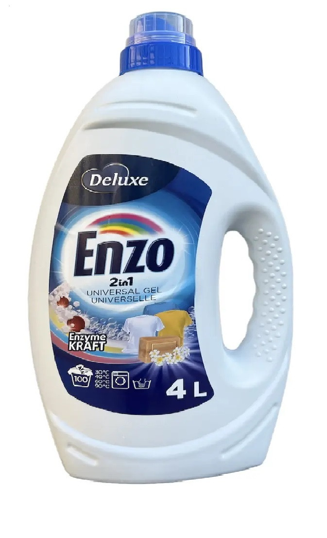 Гель для прання Deluxe Enzo 2 в 1 Universal 4 л 100 прань, фото 1